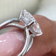 Laure Engagement Ring 4.1ct TCW, 14K Gold