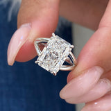 Laure Engagement Ring 4.1ct TCW, 14K Gold