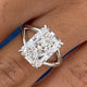 Laure Engagement Ring 4.10 Carat White Gold