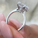 Eloise Engagement Ring 3.2ct TCW, 14K Gold