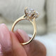 Celeste Engagement Ring 3.2ct TCW, 14K Gold