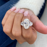 Mignon Engagement Ring 8ct TCW, 14K Gold