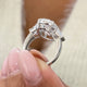 Mignon Engagement Ring 8ct TCW, 14K Gold
