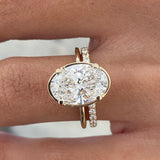 Filicia Bridal Set Rings Set 3.2ct TCW, 14K Gold