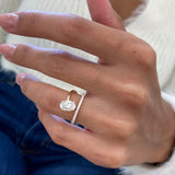 Martine Engagement Ring 1.1ct TCW, 14K Gold