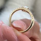 Martine Engagement Ring 1.1ct TCW, 14K Gold