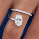 Solitaire with Pave Band