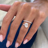 Elaina Engagement Ring 1.66 Carat White Gold
