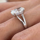 Melodi Engagement Ring 3.1ct TCW, 14K Gold
