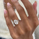 Melodi Engagement Ring 3.1ct TCW, 14K Gold