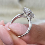 Melodi Engagement Ring 3.1ct TCW, 14K Gold