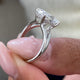 Melodi Engagement Ring 3.1ct TCW, 14K Gold