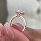 Alodie Engagement Ring 2 Carat Rose Gold
