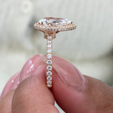 Alodie Engagement Ring 2 Carat Rose Gold