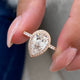 Alodie Engagement Ring 2 Carat Rose Gold