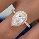 Alodie Engagement Ring 2 Carat Rose Gold