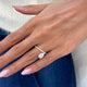 Ambre Engagement Ring 1.2ct TCW, 14K Gold
