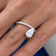 Ambre Engagement Ring 1.2ct TCW, 14K Gold