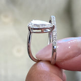 Ambre Engagement Ring 1.2ct TCW, 14K Gold