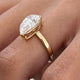 Clarette Engagement Ring 3ct TCW, 14K Gold