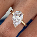 Clarette Engagement Ring 3 Carat Yellow Gold