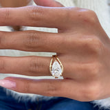 Clotilde Engagement Ring 2.5ct TCW, 14K Gold