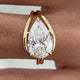 Clotilde Engagement Ring 2.5ct TCW, 14K Gold
