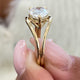 Clotilde Engagement Ring 2.5ct TCW, 14K Gold