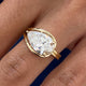 Clotilde Engagement Ring 2.50 Carat Yellow Gold