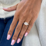 Gertrude Engagement Ring 3.3ct TCW, 14K Gold
