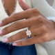 Gertrude Engagement Ring 3.3ct TCW, 14K Gold