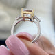 Gertrude Engagement Ring 3.3ct TCW, 14K Gold