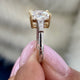 Gertrude Engagement Ring 3.3ct TCW, 14K Gold