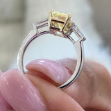Hughette Engagement Ring 2.3ct TCW, 14K Gold