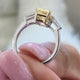 Hughette Engagement Ring 2.3ct TCW, 14K Gold