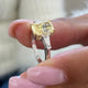 Hughette Engagement Ring 2.3ct TCW, 14K Gold