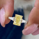 Hughette Engagement Ring 2.3ct TCW, 14K Gold