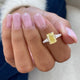 Hughette Engagement Ring 2.3ct TCW, 14K Gold