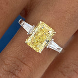 Hughette Engagement Ring 2.30 Carat Two-Tone Gold