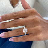 Inaya Engagement Ring 3.3ct TCW, 14K Gold