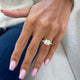 Inaya Engagement Ring 3.30 Carat Two-Tone Gold