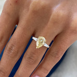 Jade Engagement Ring 2.4ct TCW, 14K Gold