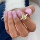 Jade Engagement Ring 2.4ct TCW, 14K Gold