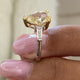 Jade Engagement Ring 2.4ct TCW, 14K Gold