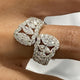 Diamond Wrap Ring 3.6 ct White Gold