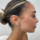 Diamond Dangle Earrings 1 ct White Gold
