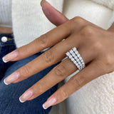 Ring 3ct TCW, 14K Gold