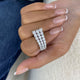 Ring 3ct TCW, 14K Gold