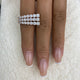 Ring 3ct TCW, 14K Gold