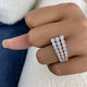 Ring 3ct TCW, 14K Gold